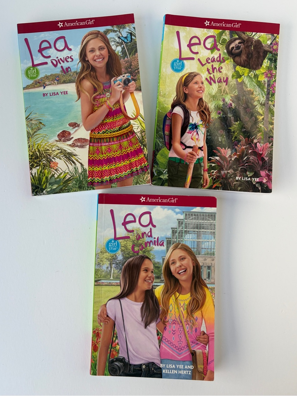 American Girl GOTY Lea Clark 2016 Book Set 1 w & 3